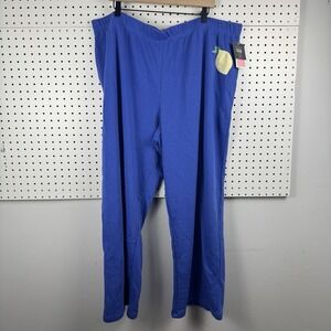 NWT Grayson Threads Blue Lemon Lounge Pants 2X Wide Leg Cozycore